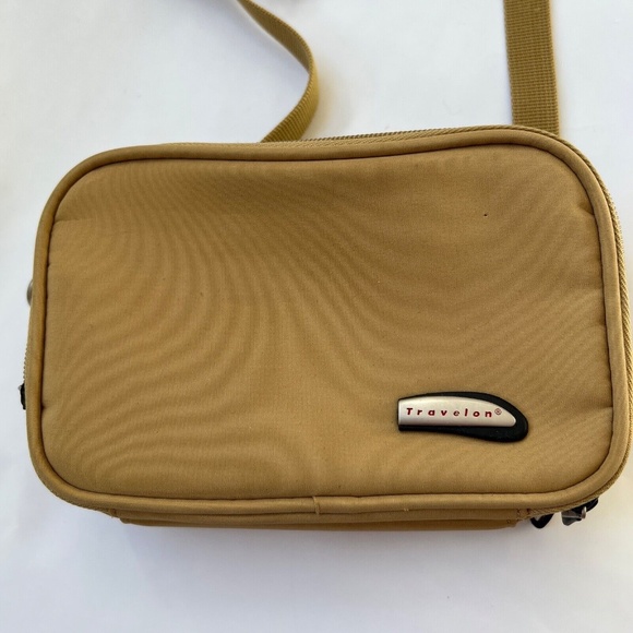 Travelon Crossbody Convertible Waist Belt Fanny Pack Small Golden Yellow Travel - Picture 2 of 9